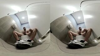 Gym Toilet Jerk Destroyed Exhibitionist Teen Tease Wet Mess