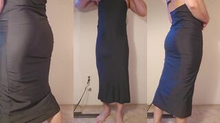 Tight Black Dress Bursting Over Fat Ass Choked Sloppy