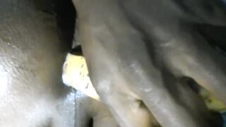 Bisexual boy fucked raw with a banana and big black cock creampie