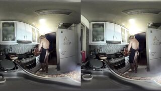 Muscular Latino Chef Serves Up His Big Cock as Dessert
