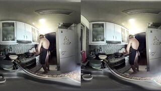 Muscular Latino Chef Serves Up His Big Cock as Dessert