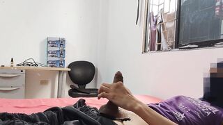Young straight guy with a nice size cock cums raw hard and thick for you