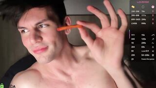 Cumshot meltdown close up snake tongue gushing thick slime