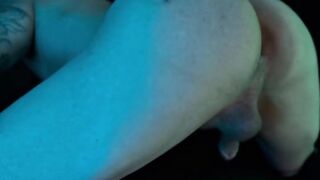 Femboy perfect booty destroyed in solo anal close up