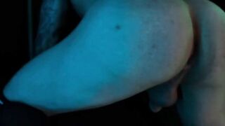 Femboy perfect booty destroyed in solo anal close up