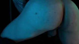 Femboy perfect booty destroyed in solo anal close up