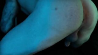 Femboy perfect booty destroyed in solo anal close up