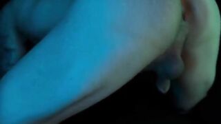 Femboy perfect booty destroyed in solo anal close up