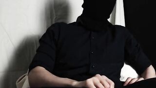 Young guy oil up big dick cumshot intense orgasm