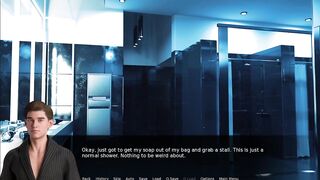 Middle Guy Marco gets destroyed in filthy public bathroom gangbang