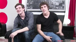 Dimitri destroys his first straight boy raw and deep