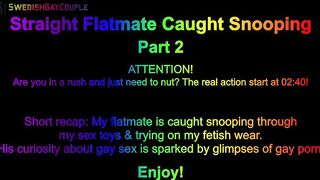 Straight Flatmate Caught Snooping and got brutally fucked raw