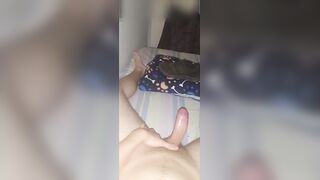 Thick Latino stud strokes his fat cock till cum spurts all night
