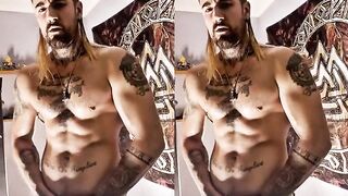 Muscular Spanish solo jerk off in VR DOES IT GET ANY HOTTER tease