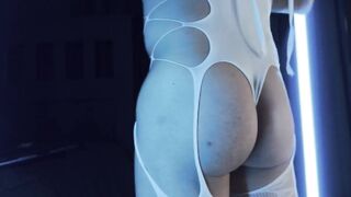 Femboy Caught Secret Exposed Bubble Butt Tease