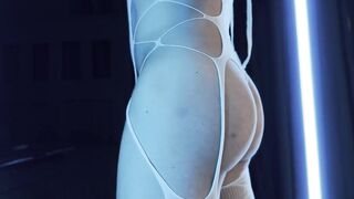Femboy Caught Secret Exposed Bubble Butt Tease