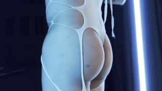 Femboy Caught Secret Exposed Bubble Butt Tease