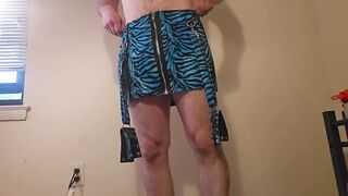 Straight Guy Gets Stuffed in Tight Skirt and Thong by Fat Ass Crossdresser