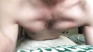 Hot guy pulsing thick 7 inch cock until thick cumshot squirts everywhere