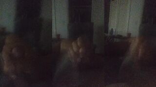Hot Latino Thug bursts thick creamy load while jacking off