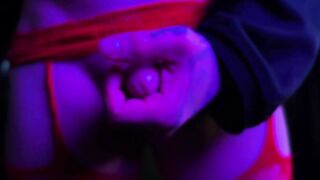 Her Clothes Choke His Hard Dick Femboy Solo Session