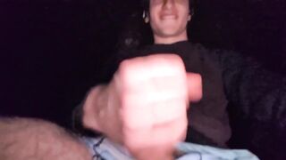 Hot straight guy jerked off raw in the woods uncut public