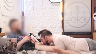 Straight buddy Xander gets destroyed by a massive BWC blowjob