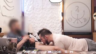 Straight buddy Xander gets destroyed by a massive BWC blowjob