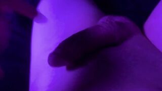 Femboy gushes after shower while jerking his juicy big cock raw