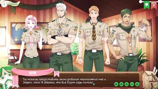 Camp of Friends Part 32 Russian voice Hot scouts gangbanged by hung twinks