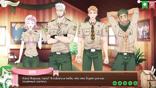 Camp of Friends Part 32 Russian voice Hot scouts gangbanged by hung twinks