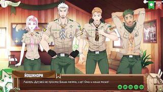 Camp of Friends Part 32 Russian voice Hot scouts gangbanged by hung twinks