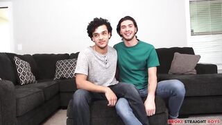 Justin Dean destroys Derek Cline raw broke straight guy big cock