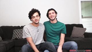 Justin Dean destroys Derek Cline raw broke straight guy big cock