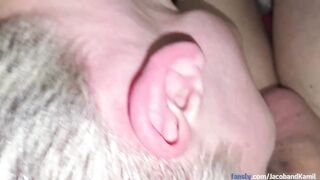 Hard facefuck destroys twink until he's gagging on that big dick cumshot