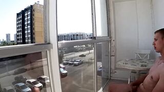 Big cock ruined while reading alone huge cumshot drip