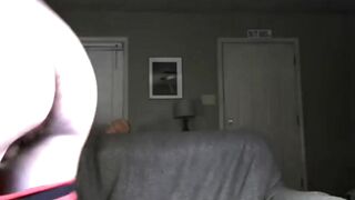 Twink jerks off in red underwear with big dildo until he cums