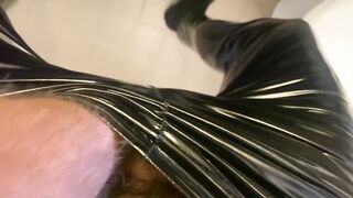 Gay self piss session drenched overnight pants sloshing golden shower