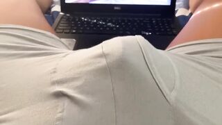Thick Latino Nut Watcher Cums In Silver Boxers