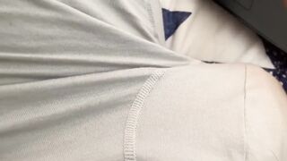 Thick Latino Nut Watcher Cums In Silver Boxers