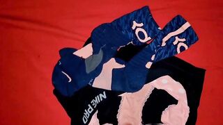 Step sis squirted while jerking off in gym shorts