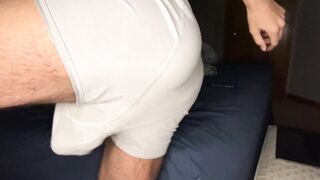 Midnight camera slut stripped down to gay big cock torn boxer briefs