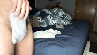 Midnight camera slut stripped down to gay big cock torn boxer briefs