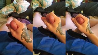 Step brother’s tighty whities ruined by desperate teen twink cumshot