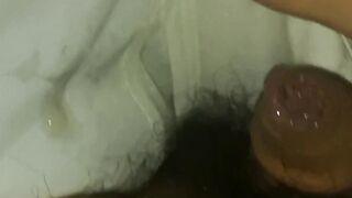 Gay hairy daddy fills briefs no hands huge creampie jockstrap cumshot