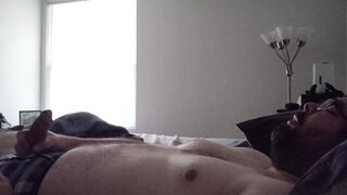 Morning Quick Jerk Right Out Of Bed Cumshot Leaking Boxer Briefs