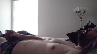 Morning Quick Jerk Right Out Of Bed Cumshot Leaking Boxer Briefs