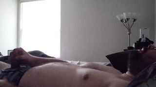 Morning Quick Jerk Right Out Of Bed Cumshot Leaking Boxer Briefs