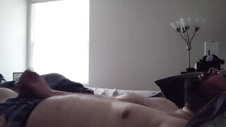 Morning Quick Jerk Right Out Of Bed Cumshot Leaking Boxer Briefs