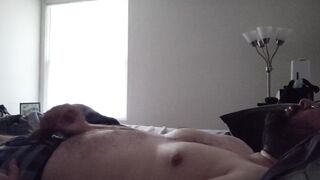 Morning Quick Jerk Right Out Of Bed Cumshot Leaking Boxer Briefs